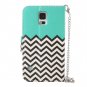 Galaxy S5 Case, ULAK Samsung Galaxy S5 Case, Unique Waves Wallet PU Leather Stand (Follow the sky)