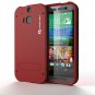Ghostek Bullet Red HTC One M8 Case W/ M8 Screen Protector - Lifetime Warranty