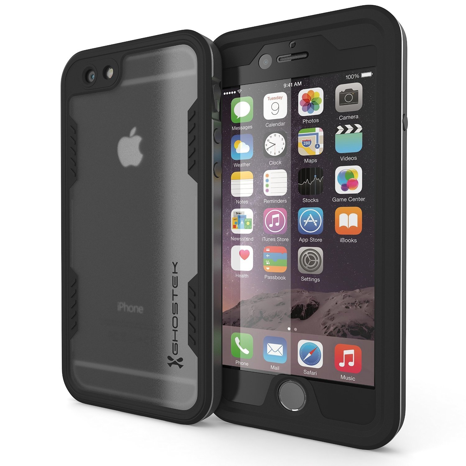 Ghostek Atomic 2.0 Space Gray Apple iPhone 6 Waterproof Case W/ Attached Screen Protector