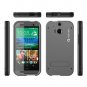 Ghostek Bullet Grey HTC One M8 Case W/ M8 Screen Protector - Lifetime Warranty