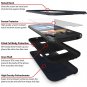 Ghostek Bullet Dark Navy HTC One M9 Case W/ One M9 Screen Protector - Lifetime Warranty