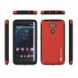 Ghostek Blitz Red Motorola Droid Turbo XT1254 Case W/ Attached Droid Turbo Screen Protector