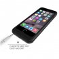 iPhone 6 Battery Case Stalion Stamina Rechargeable (4.7"-Inch) [Apple MFi Certified](Jet Black