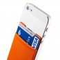 Sinjimoru B2 Stick-On Wallet making into iPhone Wallet Case- Orange