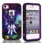 New, Magicsky iPhone 5C Cover with Galaxy (Dream Catcher/Purple)