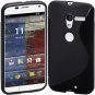 Motorola Moto X (1st Generation) Cimo [Wave] Premium Slim TPU Flexible- Black