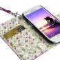 Samsung Galaxy S3 Mini Case Bundle including 1 Faux Leather Floral Interior(Hot Pink)