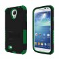 Beyond Cell Tri-Shield Hybrid Hard Shell Silicone Samsung Galaxy S4 Black/Dark Green