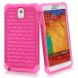 Galaxy Note 3 Case, Style4U Studded Rhinestone Crystal Bling [Hot Pink / Hot Pink]