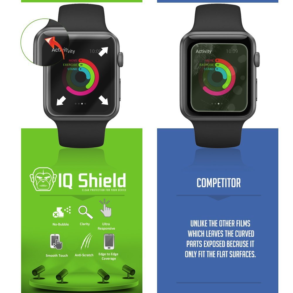 IQ Shield liQuidSkin Apple Watch 38mm Screen Protector High Definition