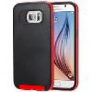 Galaxy S6 Case, NOOT PRODUCTS [REBEL Series] [Air Grid Cushion] [Lifetime Warranty] (Rebel Red)