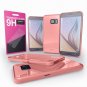 Galaxy S6 Case - Cellto [Soft Flexible]S6 Case Slim Tempered Glass [Shatter Proof]- Baby Pink
