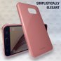 Galaxy S6 Case - Cellto [Soft Flexible]S6 Case Slim Tempered Glass [Shatter Proof]- Baby Pink