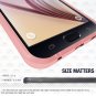 Galaxy S6 Case - Cellto [Soft Flexible]S6 Case Slim Tempered Glass [Shatter Proof]- Baby Pink