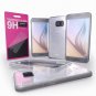 Galaxy S6 Case Cellto [Soft Flexible] Slim Tempered Glass [Shatter Proof] Clear with Glitter Sparkle