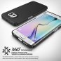Galaxy S6 Edge Case - Ringke SLIM Top and Bottom Coverage [BLACK] Fluid Curved Edge