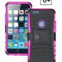 IPhone 6 Plus Armor Tough Armorbox Dual Layer Hybrid Hard/Soft Protective Cable and Case- Pink