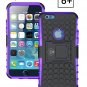 IPhone 6 Plus Armor Tough Armorbox Dual Layer Hybrid Hard/Soft Protective Cable and Case- Purple