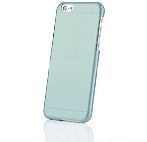 iPhone 6 Plus Hard Cases Hard Clear Shell Skin Protective Cable and Case - Blue