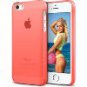LoHi Apple iPhone 5 5S Protective Cover Slim Case Bright Color Translucent Flexible (Neon Orange)