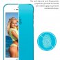 LoHi Apple iPhone 5 5S Protective Cover Slim Case Bright Color Translucent Flexible (Sky Blue)