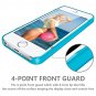 LoHi Apple iPhone 5 5S Protective Cover Slim Case Bright Color Translucent Flexible (Sky Blue)