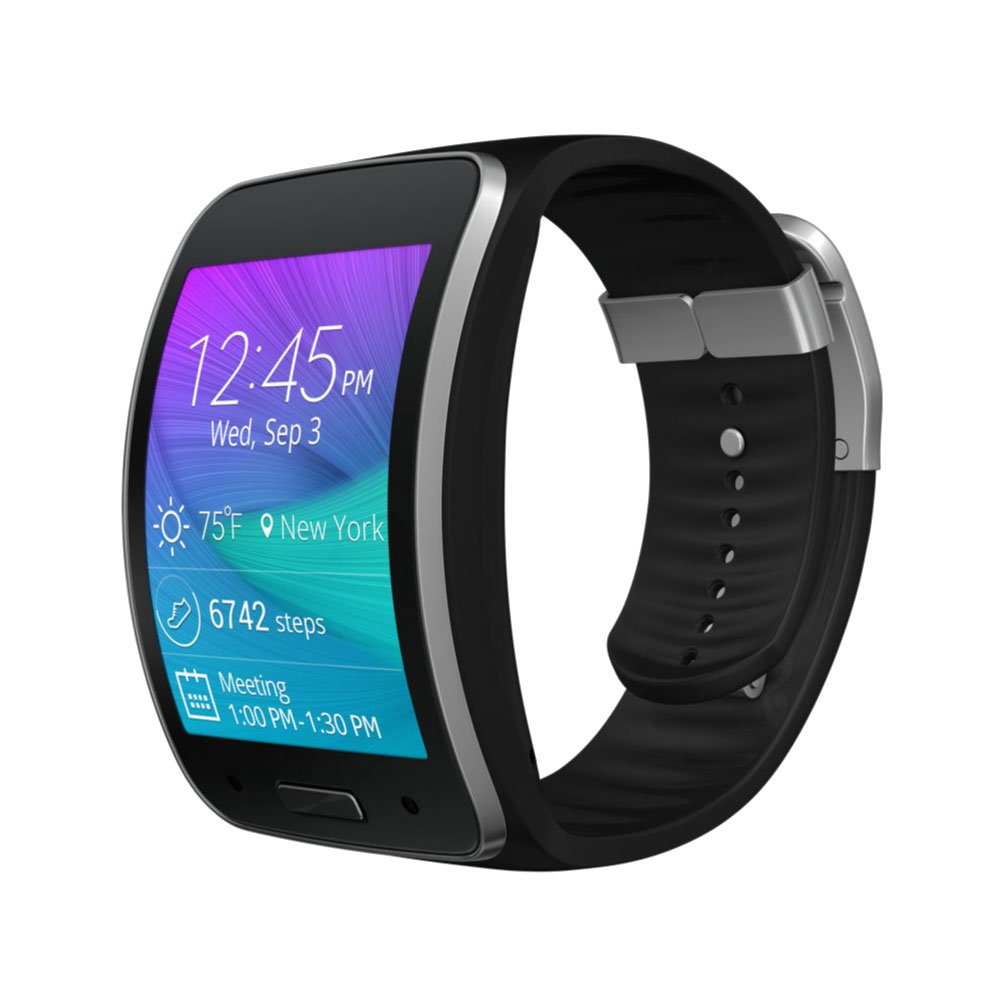 Samsung Galaxy Gear S Curved Smart Watch Charcoal Black Verizon (SM