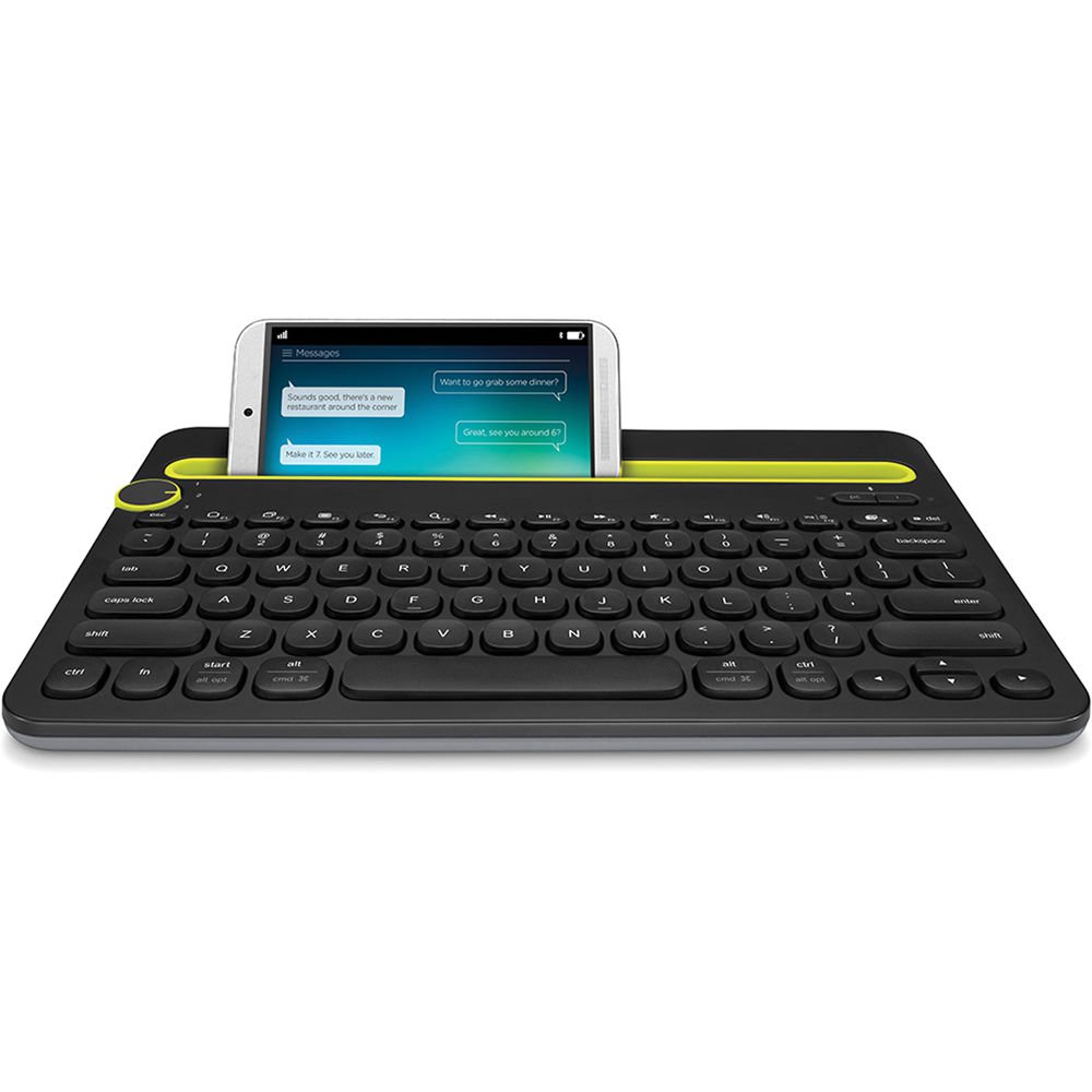 Logitech K480 Black Bluetooth Multi-Device Keyboard for PC Mac Tablet Smartphone