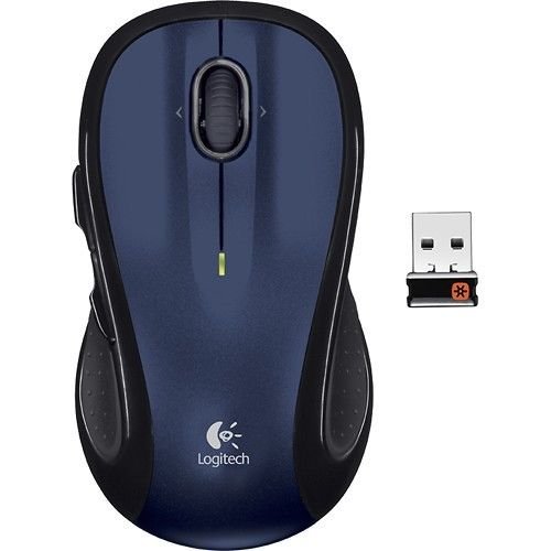 Logitech M510 BLUE Wireless Laser Mouse for PC/MAC with Unifying Receiver