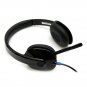 N Logitech USB Headset H540 for PC Calls and Music Black (981-000510)