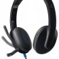 N Logitech USB Headset H540 for PC Calls and Music Black (981-000510)