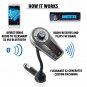 GOgroove FlexSMART X2 Bluetooth Wireless In-Car FM Transmitter with USB Charging