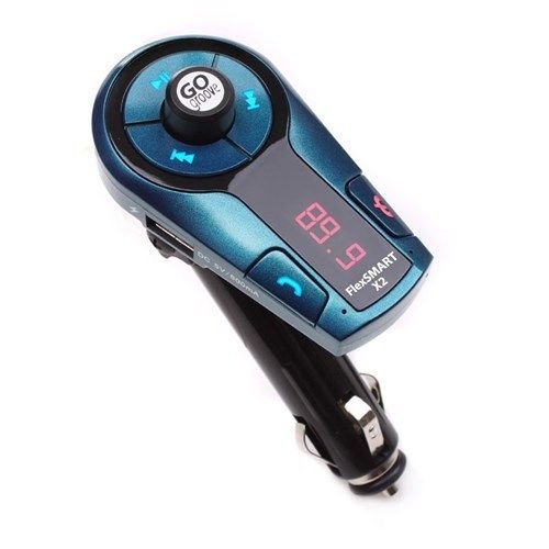 GOgroove FlexSMART X2 Mini Wireless Bluetooth FM Transmitter with USB Charging