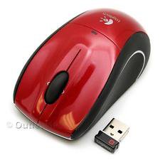 Logitech M505 Red Wireless Mouse PC and Mac with Unifying Receiver