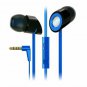 New Creative Hitz MA-350 Black/Blue In-Ear Noise Isolating Headphones 9mm Mic Vo