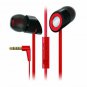 New Creative Hitz MA-350 Black/Red In-Ear Noise Isolating Headphones 9mm Mic Vol