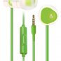 New Creative MA-200 White/Green In-Ear Headphones w/ 8mm Driver & Universal Mic