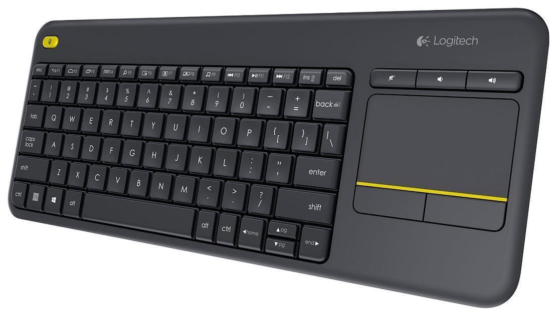 Logitech K400 PLUS Wireless Touch Keyboard HTPC for PC-connected TVs