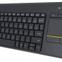 Logitech K400 PLUS Wireless Touch Keyboard HTPC for PC-connected TVs