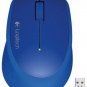 Logitech M320 Blue Wireless Optical Mouse with Nano Receiver