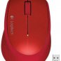 Logitech M320 Red Wireless Optical Mouse with Nano Receiver