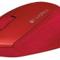 Logitech M320 Red Wireless Optical Mouse with Nano Receiver
