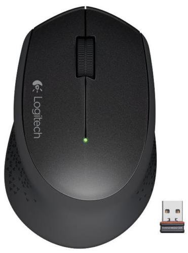 Logitech M320 Black Wireless Optical Mouse with Nano Receiver