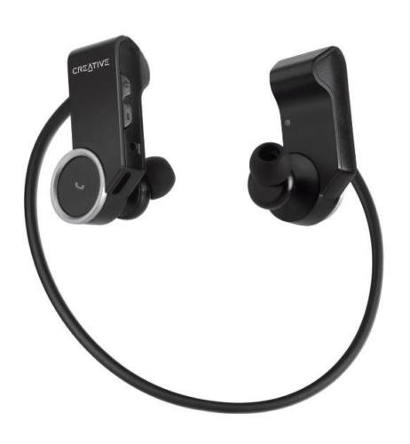 New Creative WP-250 Active Wireless Bluetooth Sports Headphones w/Invisible Mic