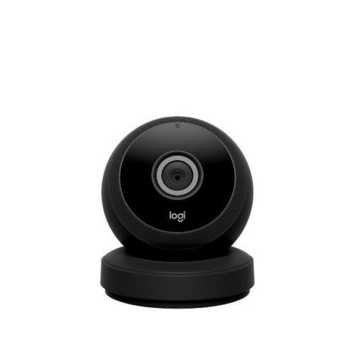 Logitech Logi Circle Black Portable Wi-Fi Video Monitoring Camera Webcam