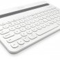 Logitech K480 White Bluetooth Multi-Device Keyboard for PC Mac Tablet Smartphone