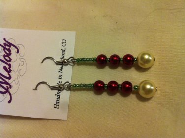 Beaded Holiday Earrings