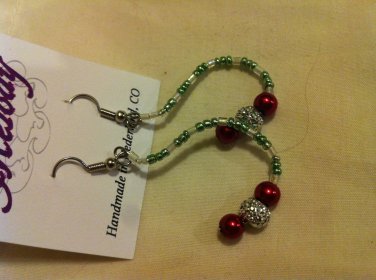 Beaded Holiday Earrings