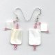 Swarovski Crystal and Mother of Pearl Earrings
