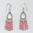 Swarovski Light Rose Crystal Chandelier Earrings
